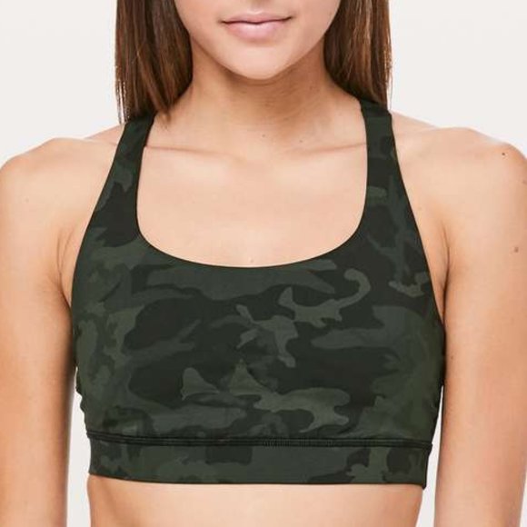 lululemon athletica Other - NWOT Lululemon Energy Bra Incognito Camo Gator 8